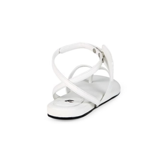 Off-White Zip-tie Leather Flat Sandals - Picture 11 of 13